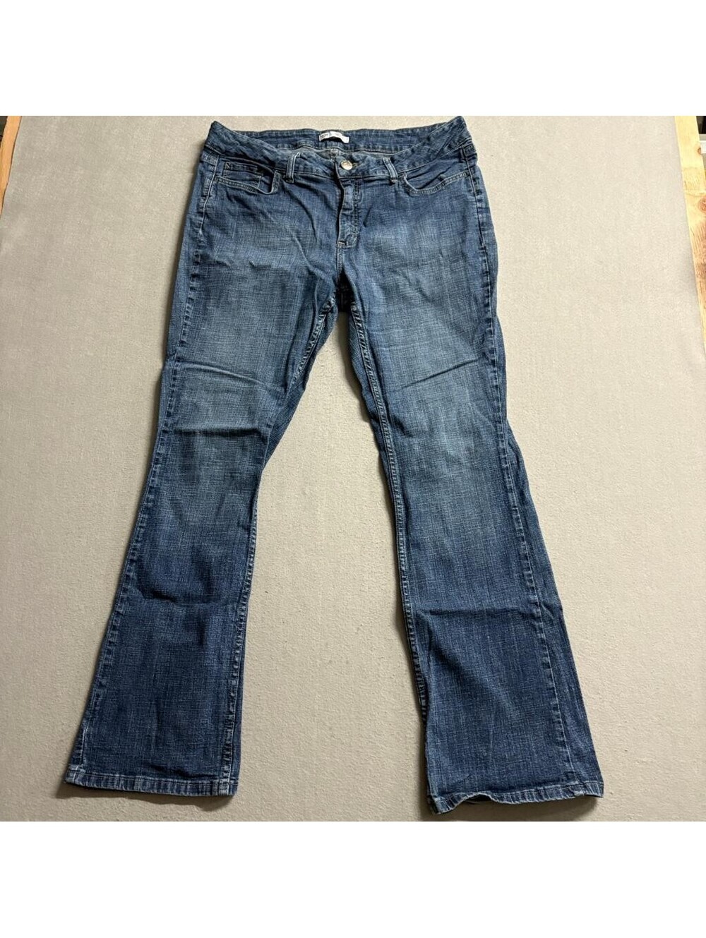 Riders by Lee Mid Rise Bootcut Jeans Womens 16M Blue Denim Stretch